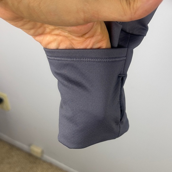 Athleta x Allyson Felix Heather Gray Quarter-Zip Long Sleeve Top Size XL - Picture 8 of 12